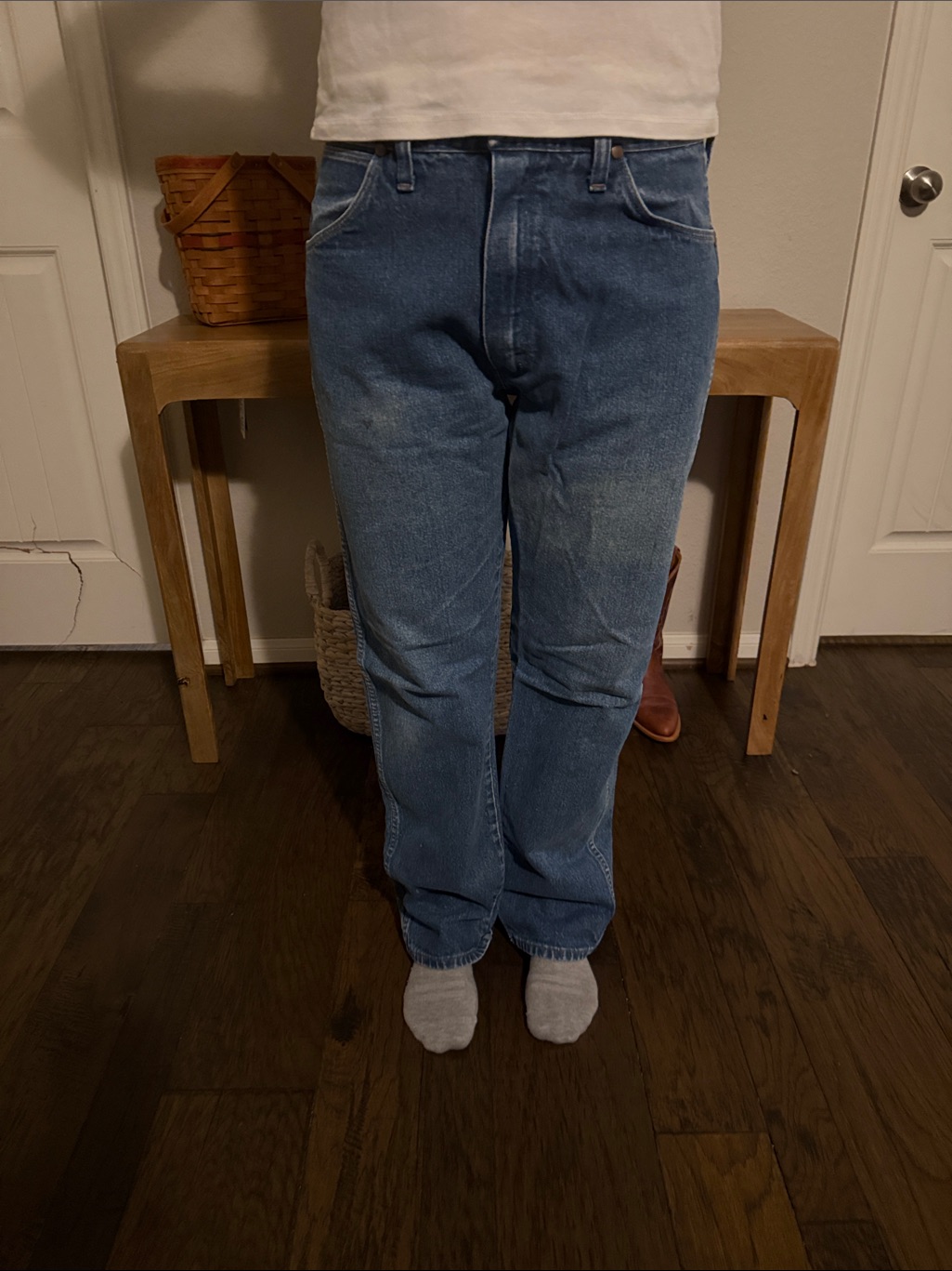 Classic Men's Blue Denim Jeans 34x33, Vintage
